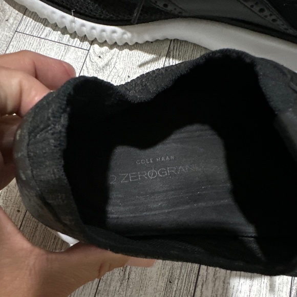 Cole Haan 2 zero grand black knit comfortable lace up shoes size 8.5 - Picture 6 of 8